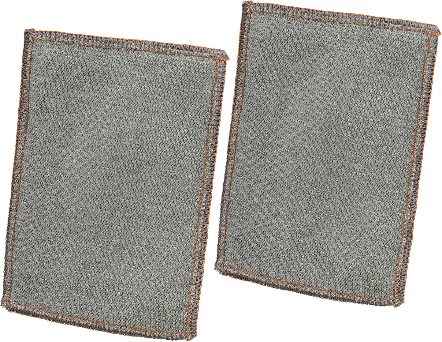 Redecker 2-Ply Woven Copper Scrubbing Cloth & Microfiber Cleaning Wipe – Dual-Surface, Non-Scratch, Reusable & Machine Washable Real Copper Pads for Kitchen & Home – Set of 2