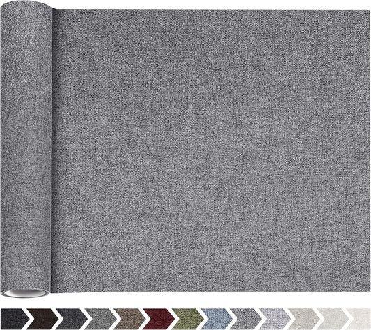 Fine Linen Fabric Patches, Self-Adhesive, Extra Large 12x40 Inch, Multi Color, for Sofa & Clothes Repair
